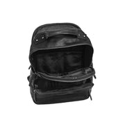 Solid Antique Brass Hardware &amp; Heavy-Duty Dual Zipper Detail on Austin Full-Grain Leather Laptop Backpack für Damen
