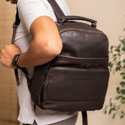 Austin Full-Grain Leather Laptop Backpack für Damen – Zusätzliche Produktansicht 2