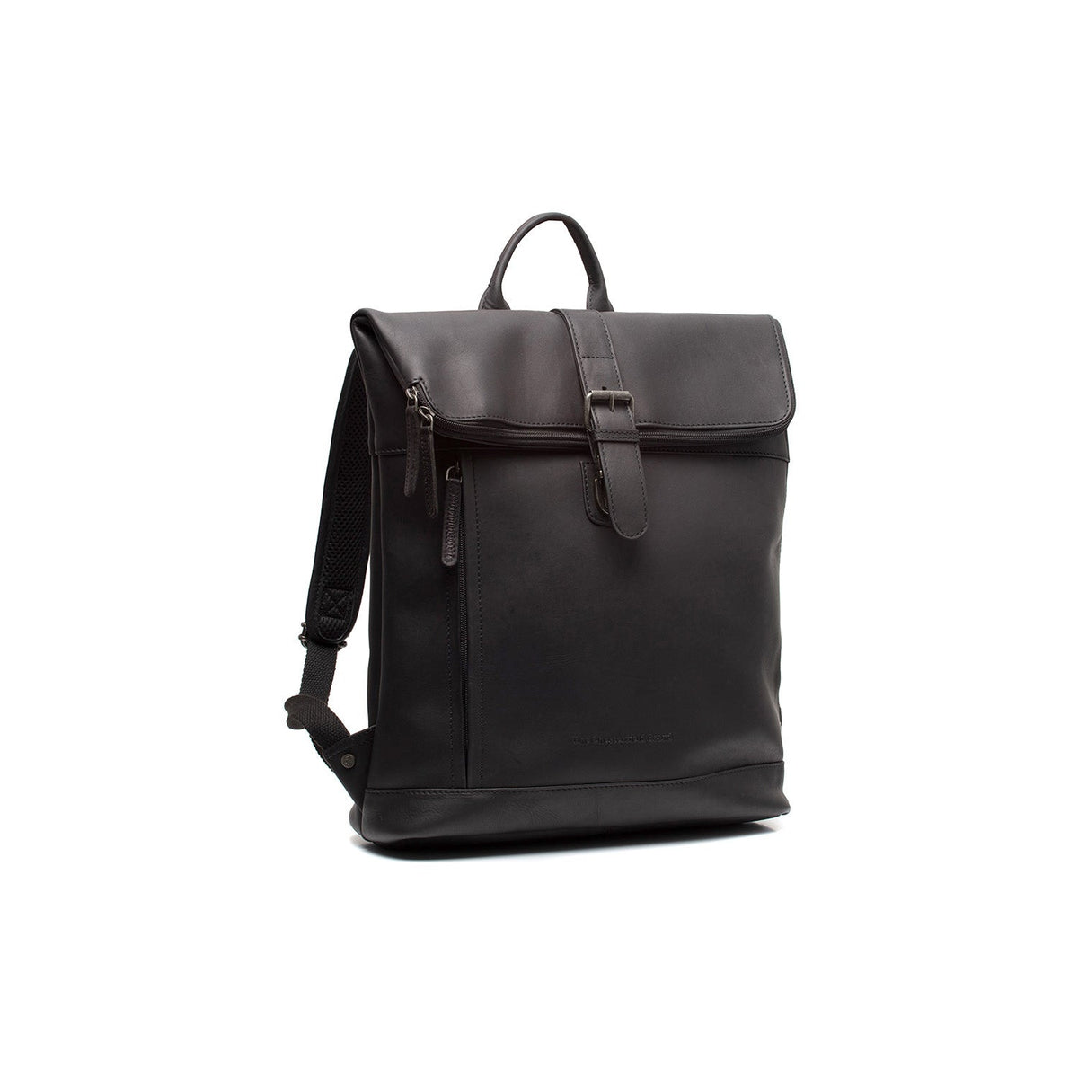 Larsson Full-Grain Leather Laptop Backpack für Damen in Classic 100% Full-Grain Leather - Full Exterior Front Profile View | Online Kaufen