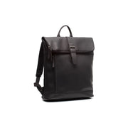Larsson Full-Grain Leather Laptop Backpack für Damen in Classic 100% Full-Grain Leather - Full Exterior Front Profile View | Online Kaufen