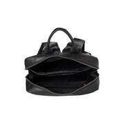 Nicola Full-Grain Leather Laptop Backpack für Damen - Structured Side Profile Showing Gusset Depth &amp; Expansion Capacity