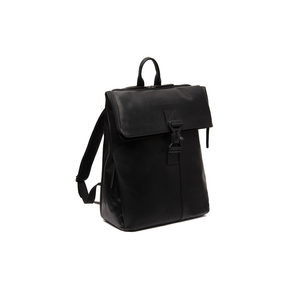 Savona Full-Grain Leather Laptop Backpack für Damen in Classic 100% Full-Grain Leather - Full Exterior Front Profile View | Online Kaufen