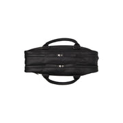 Solid Antique Brass Hardware &amp; Heavy-Duty Dual Zipper Detail on Boston Full-Grain Leather Laptop Bag für Herren
