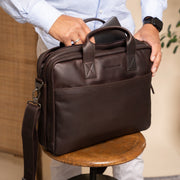 Frazer Full-Grain Leather Laptop Bag für Damen – Zusätzliche Produktansicht 2