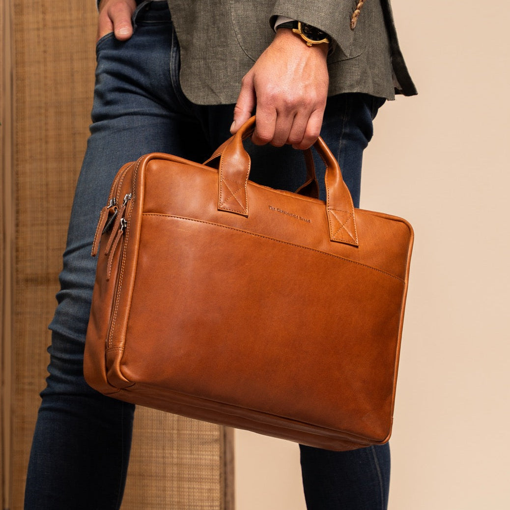 Frazer Full-Grain Leather Laptop Bag für Damen – Zusätzliche Produktansicht 2