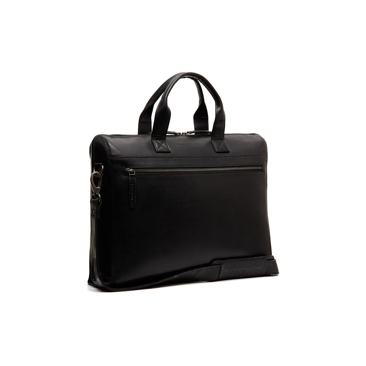 Levanto Full-Grain Leather Laptop Bag für Damen in Classic 100% Full-Grain Leather - Full Exterior Front Profile View | Online Kaufen