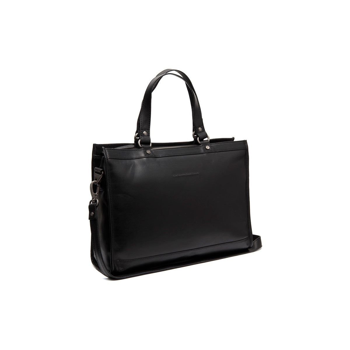 Manly Full-Grain Leather Laptop Bag für Damen in Classic 100% Full-Grain Leather - Full Exterior Front Profile View | Online Kaufen