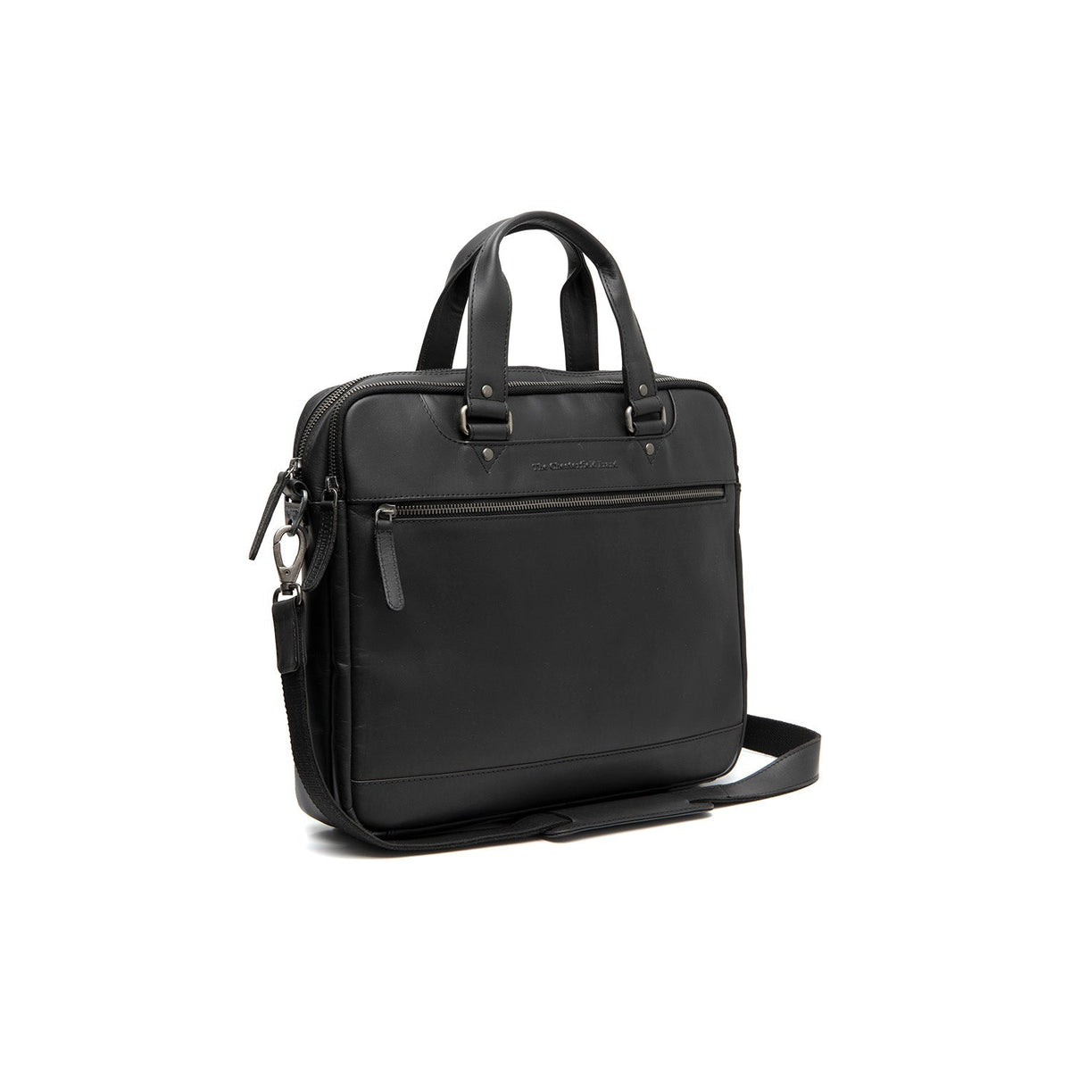 Montara Full-Grain Leather Laptop Bag für Damen in Classic 100% Full-Grain Leather - Full Exterior Front Profile View | Online Kaufen