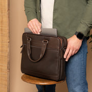 Montara Full-Grain Leather Laptop Bag für Damen – Zusätzliche Produktansicht 3
