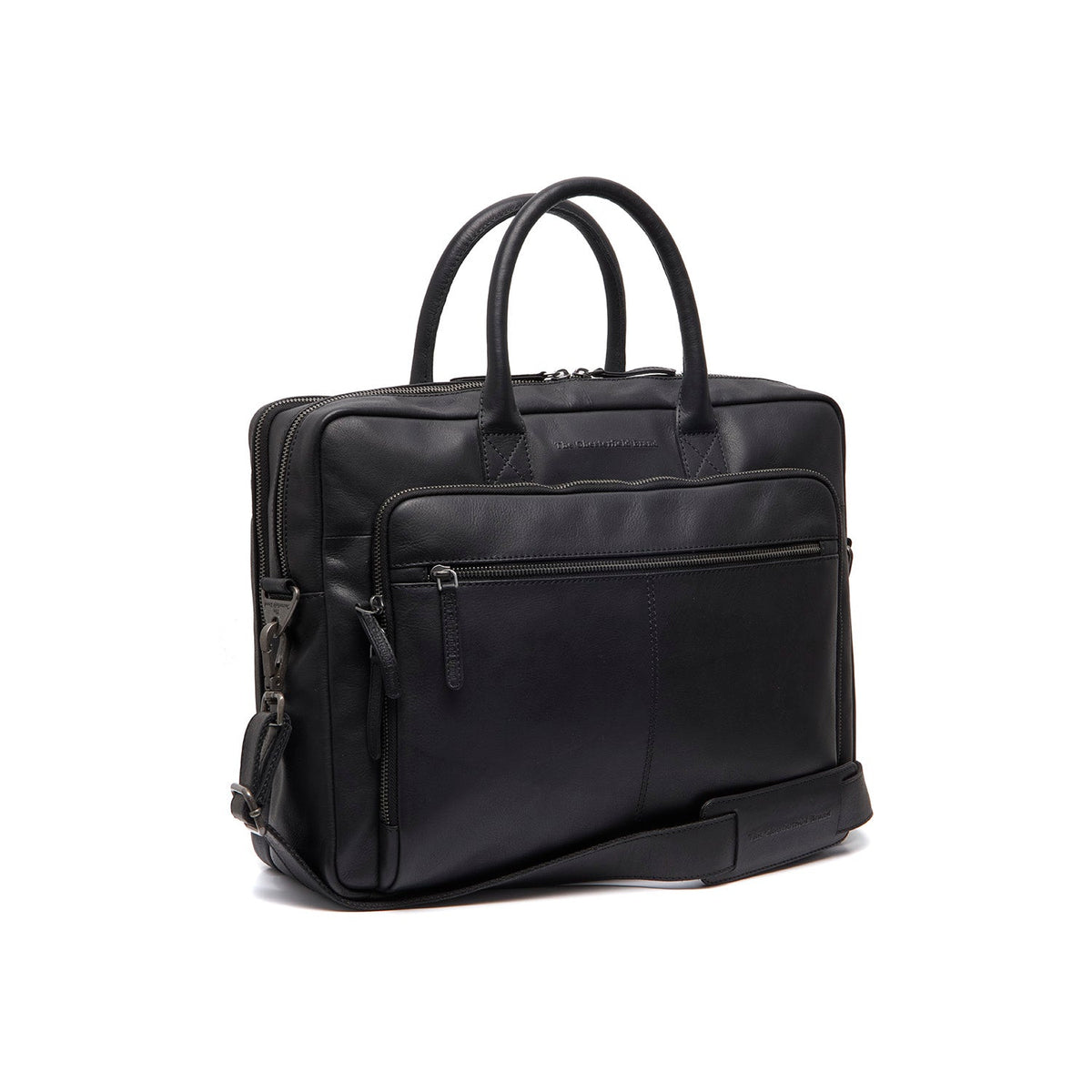 Tacama Full-Grain Leather Laptop Bag für Damen in Classic 100% Full-Grain Leather - Full Exterior Front Profile View | Online Kaufen