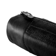 Detailansicht of Classic Collar &amp; Heavy-Duty Zipper Hardware on Leather Pencil Case Lea für Damen