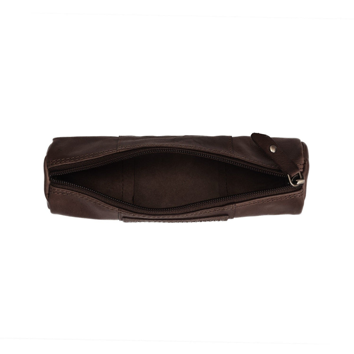 Tailored Rib Cuffs &amp; Hem Craftsmanship Construction Detail on Leather Pencil Case Lea für Damen