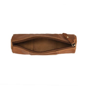 Cognac Leather Pencil Case Lea für Damen, detail view 1
