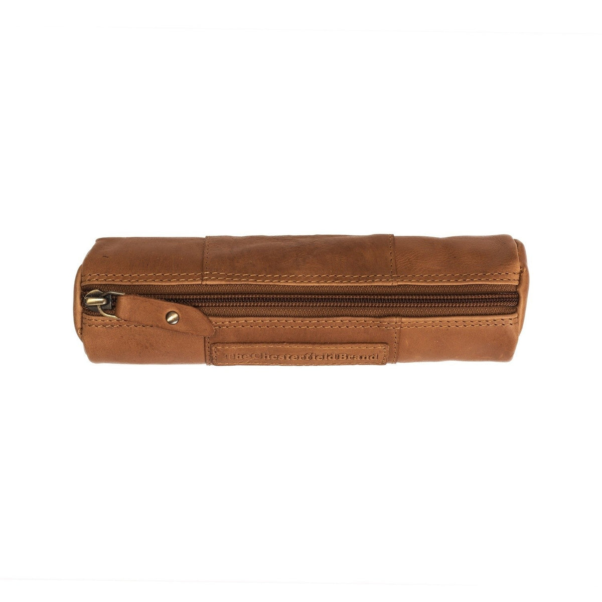 Cognac Leather Pencil Case Lea für Damen, detail view 4