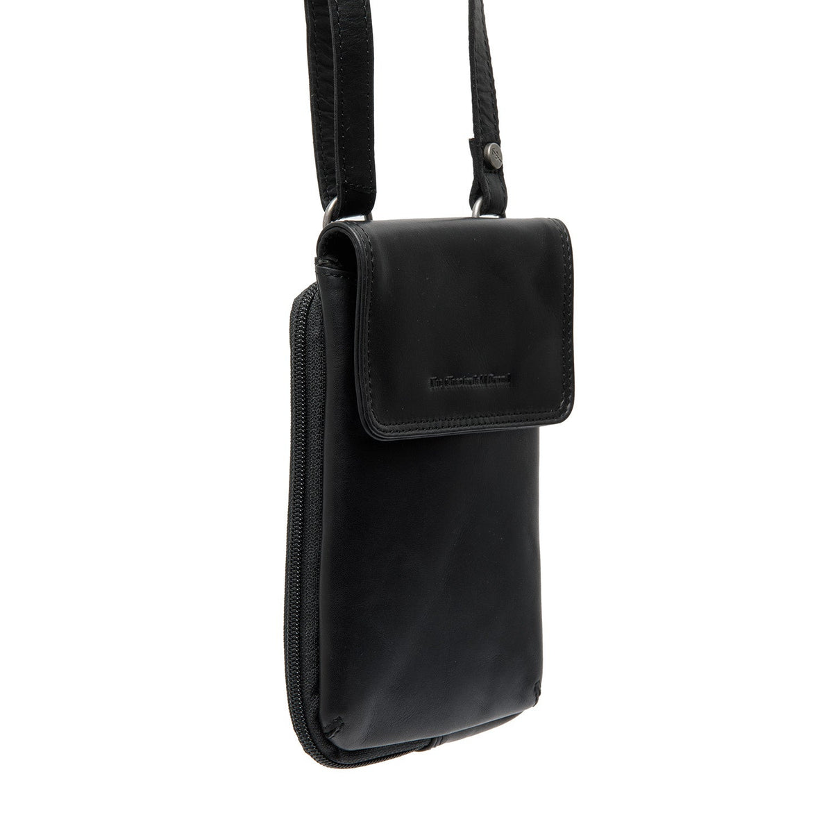Langley Full-Grain Leather Phone Bag für Damen in Classic 100% Full-Grain Leather - Vorderansicht &amp; maßgeschneiderte Silhouette | Online Kaufen