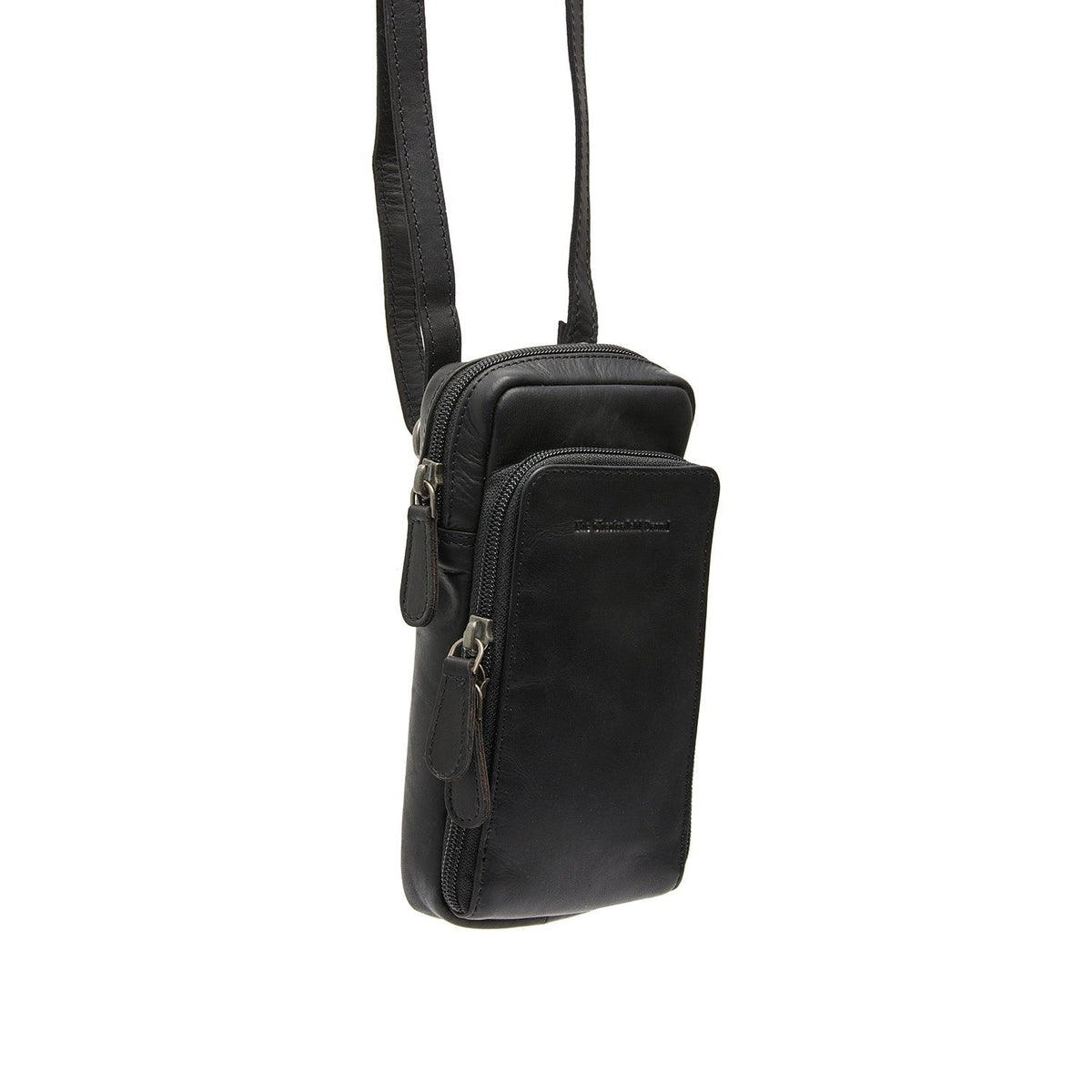Valdes Full-Grain Leather Phone Bag für Damen in Classic 100% Full-Grain Leather - Vorderansicht &amp; maßgeschneiderte Silhouette | Online Kaufen
