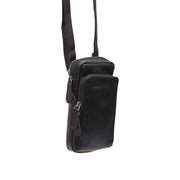 Valdes Full-Grain Leather Phone Bag für Damen in Classic 100% Full-Grain Leather - Vorderansicht &amp; maßgeschneiderte Silhouette | Online Kaufen