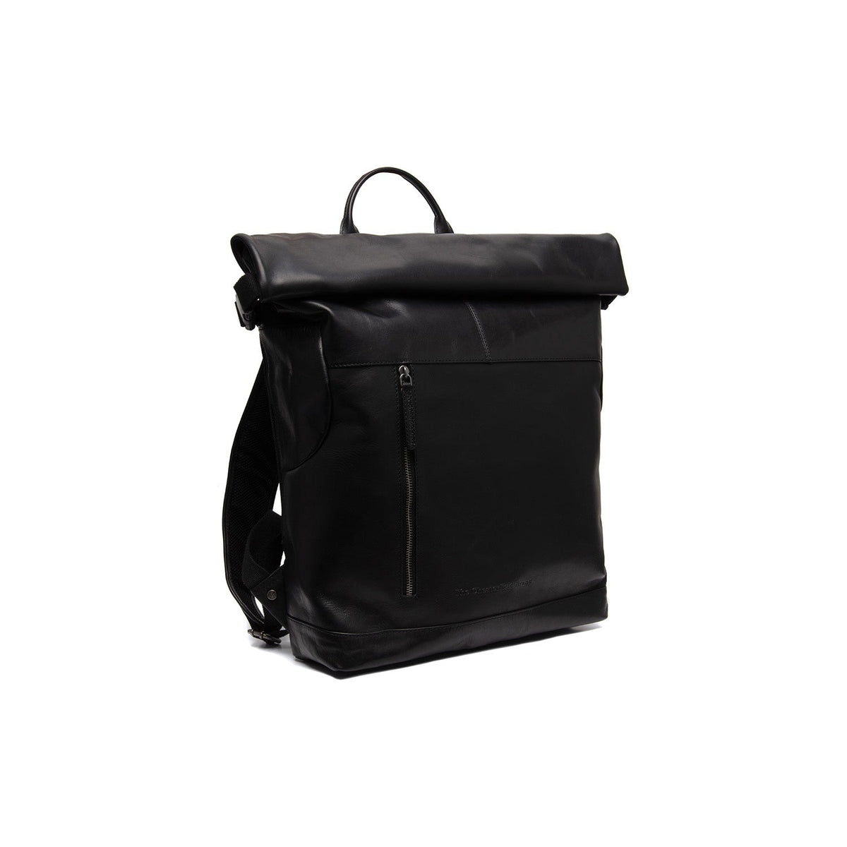Liverpool Full-Grain Leather Roll-top Backpack für Damen in Classic 100% Full-Grain Leather - Full Exterior Front Profile View | Online Kaufen