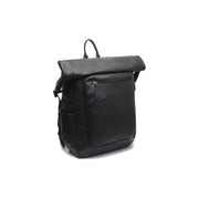 Remo Full-Grain Leather Roll-top Backpack für Damen in Classic 100% Full-Grain Leather - Full Exterior Front Profile View | Online Kaufen