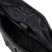 Rome Full-Grain Leather Shopper für Damen - Structured Side Profile Showing Gusset Depth &amp; Expansion Capacity