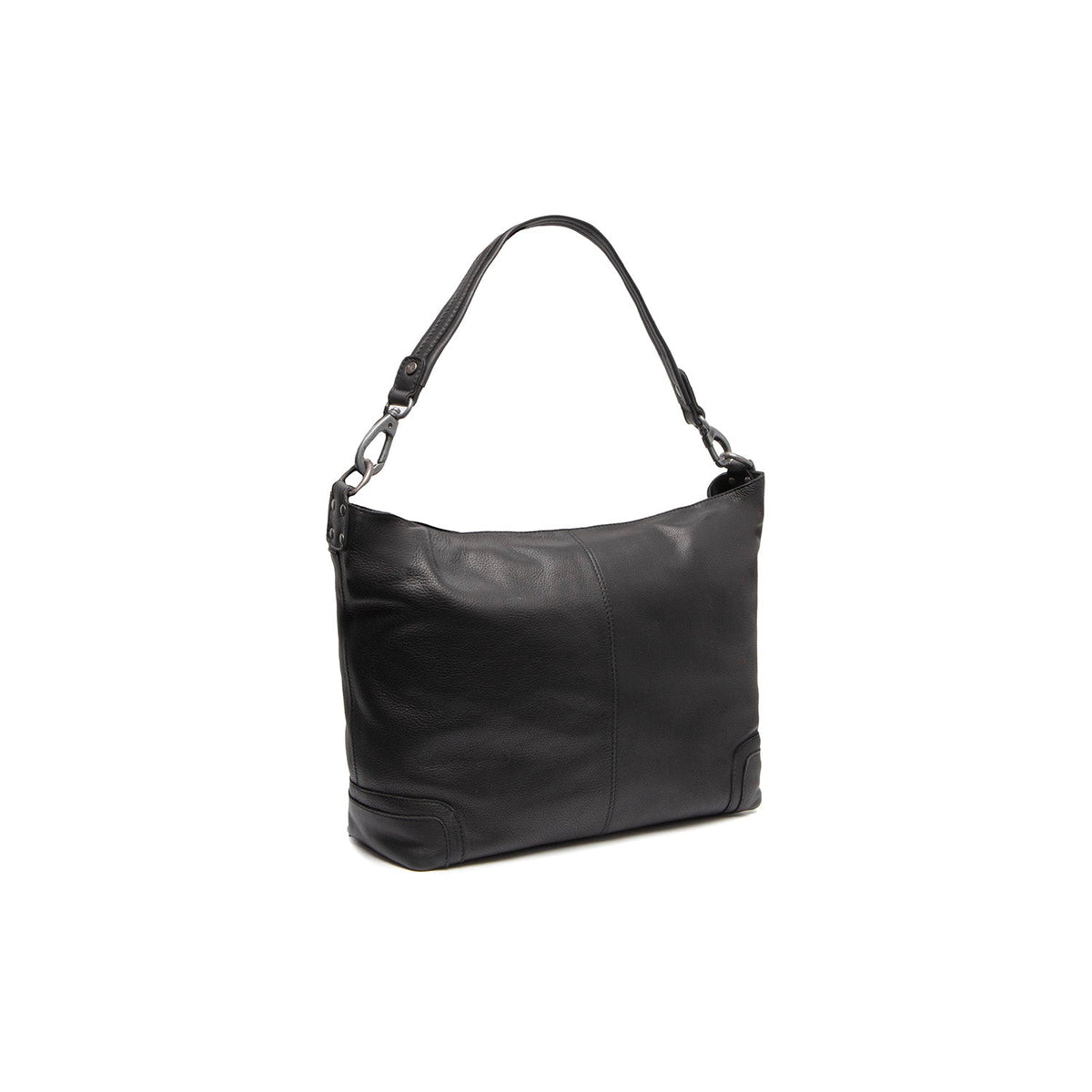Black Leather Shoulder Bag Astero, detail view 5