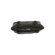 Belgrado Full-Grain Leather Shoulder Bag für Damen - Structured Side Profile Showing Gusset Depth &amp; Expansion Capacity