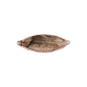 Solid Antique Brass Hardware &amp; Heavy-Duty Dual Zipper Detail on Bolivia Full-Grain Leather Shoulder Bag für Damen