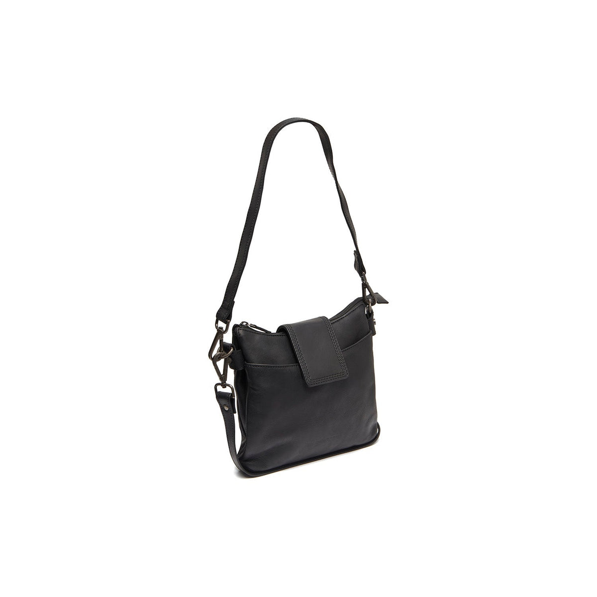 Calora Full-Grain Leather Shoulder Bag für Damen in Classic 100% Full-Grain Leather - Full Exterior Front Profile View | Online Kaufen