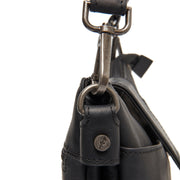 Calora Full-Grain Leather Shoulder Bag für Damen - Structured Side Profile Showing Gusset Depth &amp; Expansion Capacity