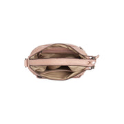 Solid Antique Brass Hardware &amp; Heavy-Duty Dual Zipper Detail on Caroline Full-Grain Leather Shoulder Bag für Damen