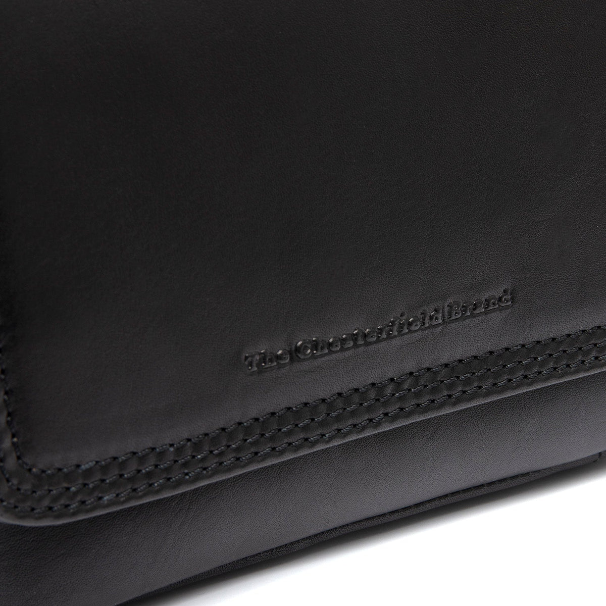 Classic 100% Full-Grain leather Bag - Rear Perspective Showing Reinforced Leather Straps &amp; Stitching