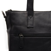 Mosel Full-Grain Leather Shoulder Bag für Damen - Structured Side Profile Showing Gusset Depth &amp; Expansion Capacity