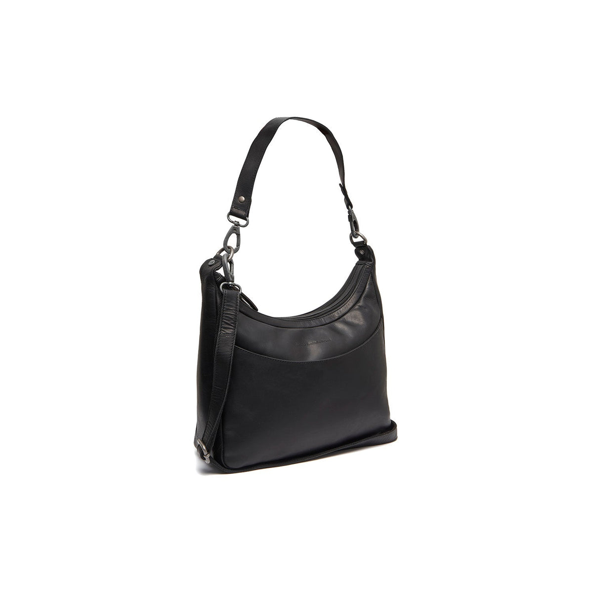 Olvia Full-Grain Leather Shoulder Bag für Damen in Classic 100% Full-Grain Leather - Full Exterior Front Profile View | Online Kaufen