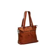 Rome Full-Grain Leather Shoulder Bag für Damen in Classic 100% Full-Grain Leather - Full Exterior Front Profile View | Online Kaufen