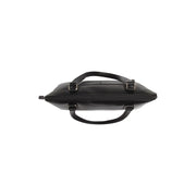 Selvino Full-Grain Leather Shoulder Bag für Damen - Structured Side Profile Showing Gusset Depth &amp; Expansion Capacity