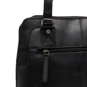 Seron Full-Grain Leather Shoulder Bag für Damen - Structured Side Profile Showing Gusset Depth &amp; Expansion Capacity