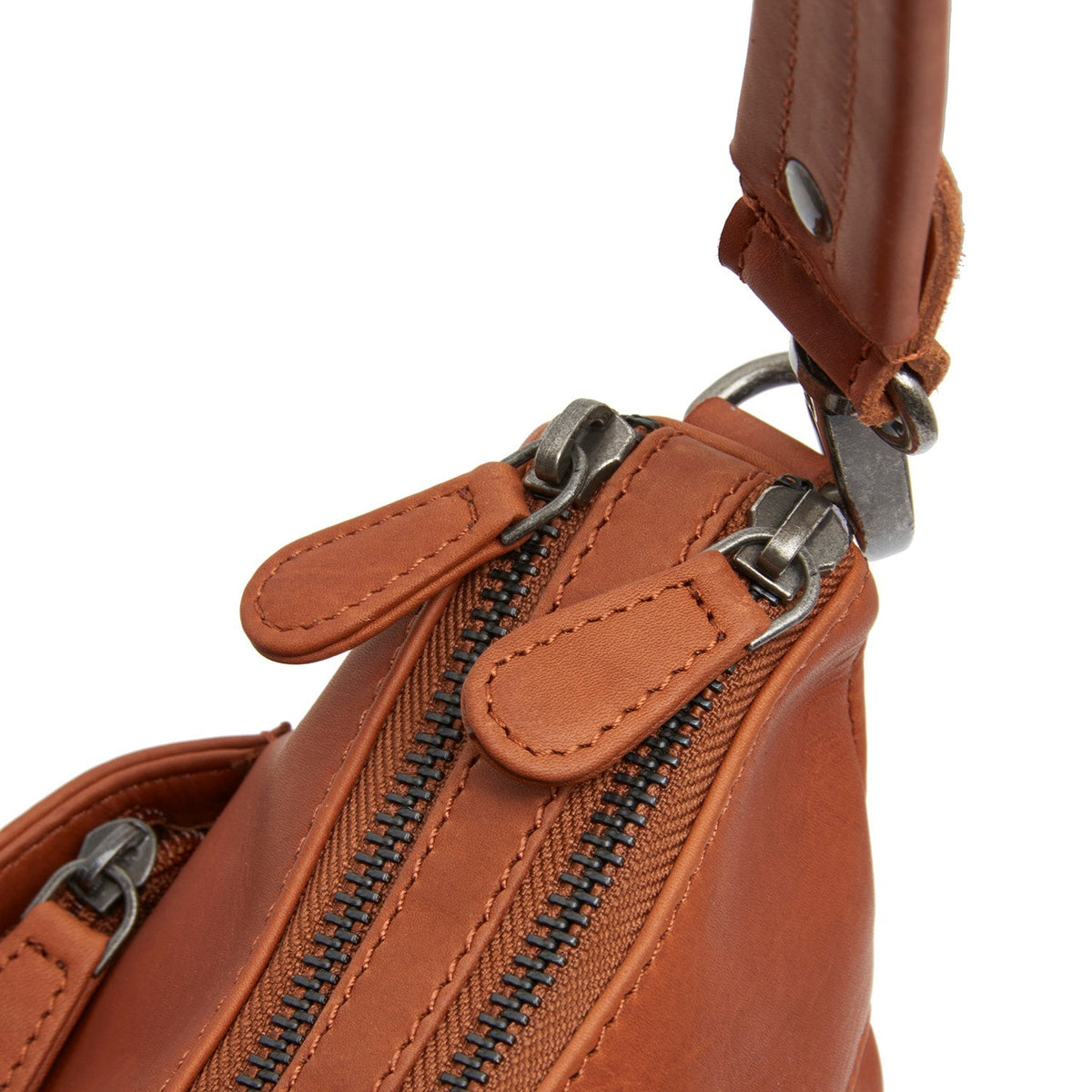 Tivra Vollnarbenleder-Schultertasche – Zusätzliche Produktansicht 3