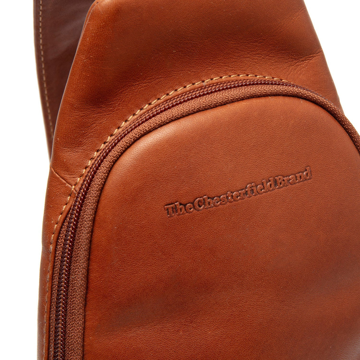 Cognac Leather Sling Bag Bowey für Damen, detail view 1