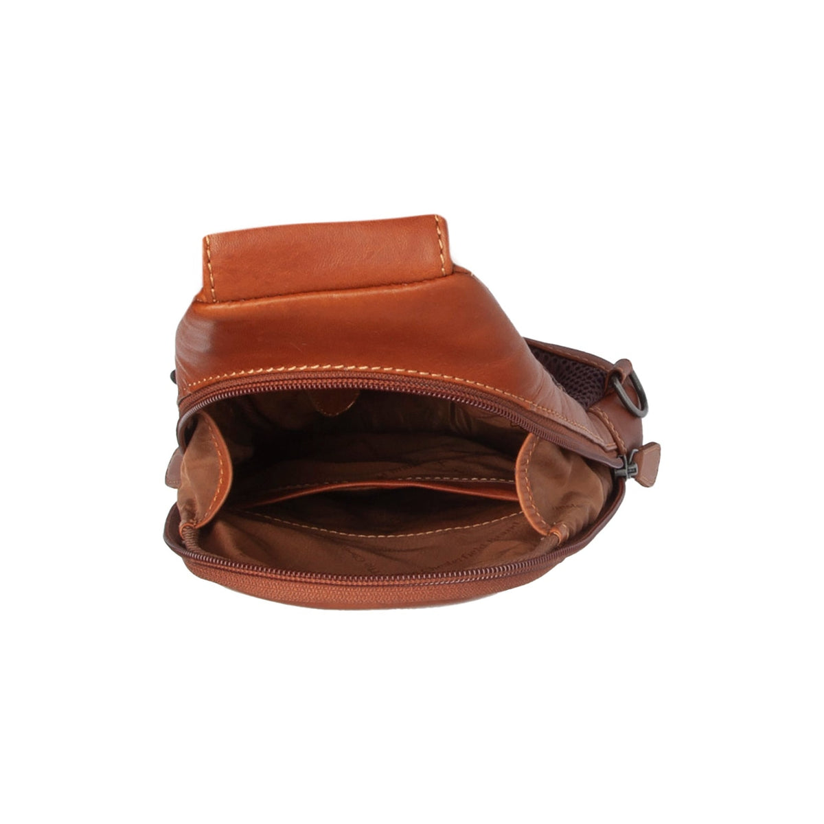 Cognac Leather Sling Bag Bowey für Damen, detail view 4