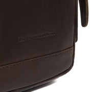 Brown Leather Sling Bag Riga für Damen, detail view 3