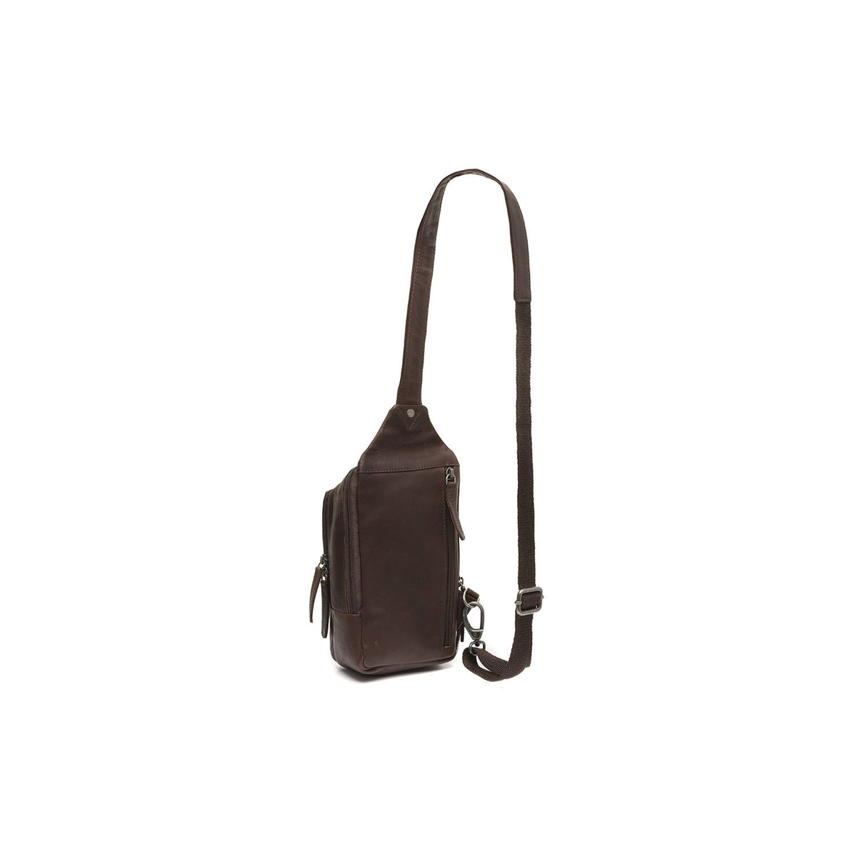 Brown Leather Sling Bag Riga für Damen, detail view 4