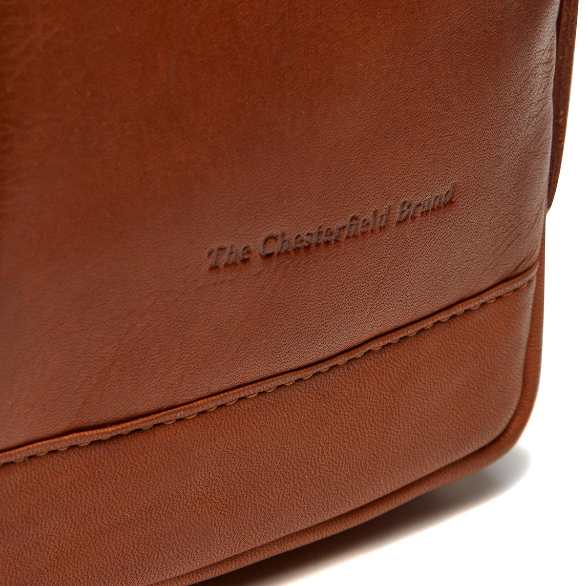 Cognac Leather Sling Bag Riga für Damen, detail view 4