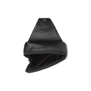 Solid Antique Brass Hardware &amp; Heavy-Duty Dual Zipper Detail on Leather Sling Bag Salla für Damen