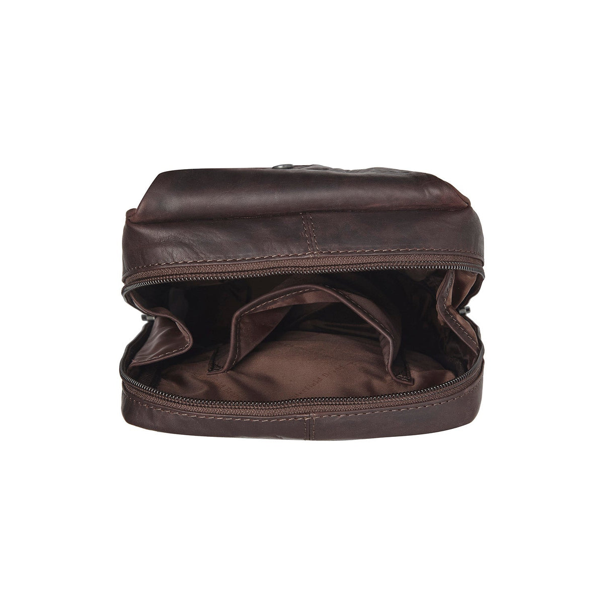 Brown Leather Sling Bag Turelle für Damen, detail view 5