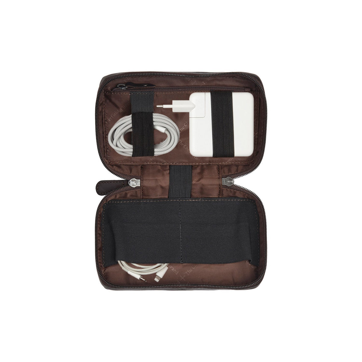 Tailored Rib Cuffs &amp; Hem Craftsmanship Construction Detail on Leather Tech-Organizer Ardan für Damen
