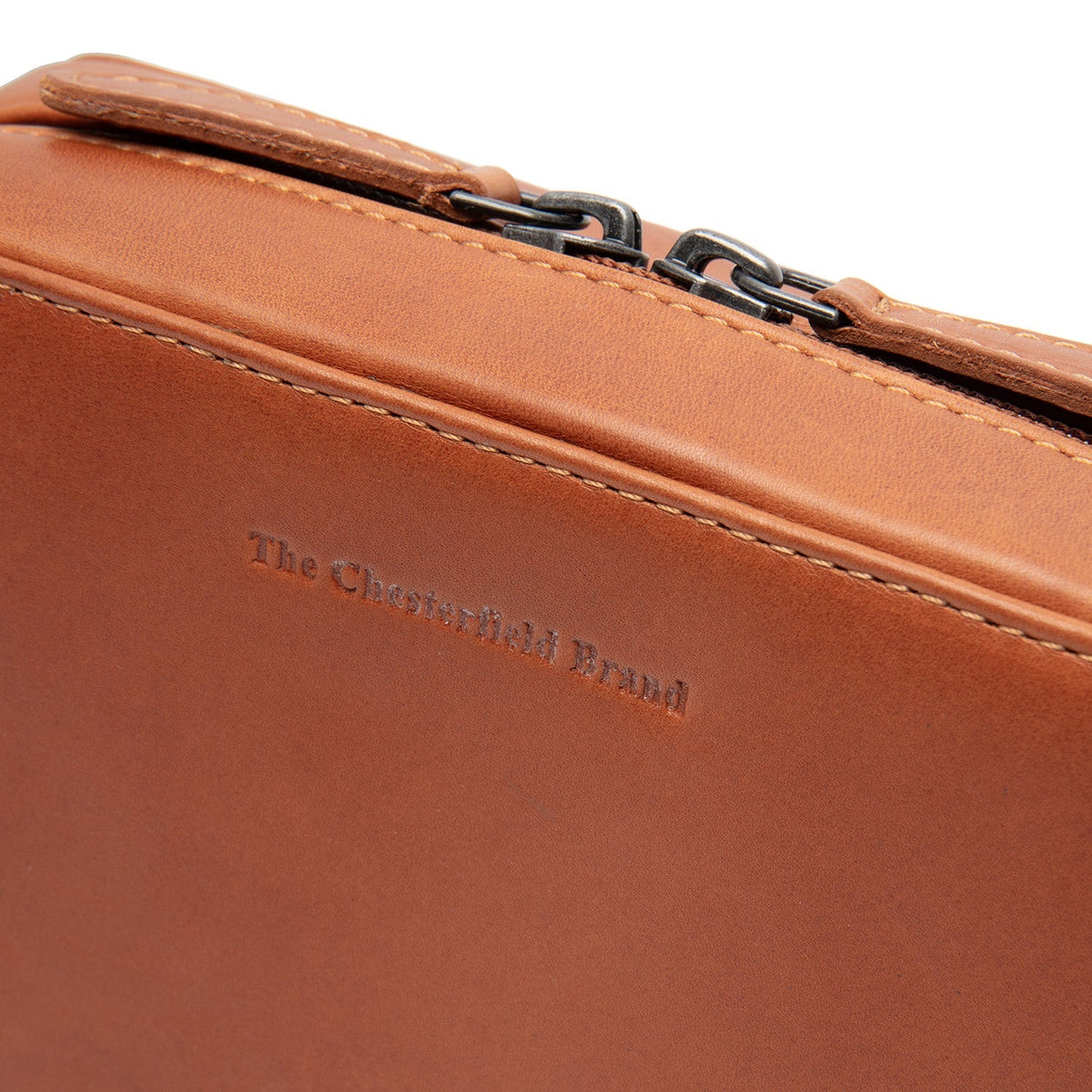 Cognac Leather Tech-Organizer Ardan für Damen, detail view 1