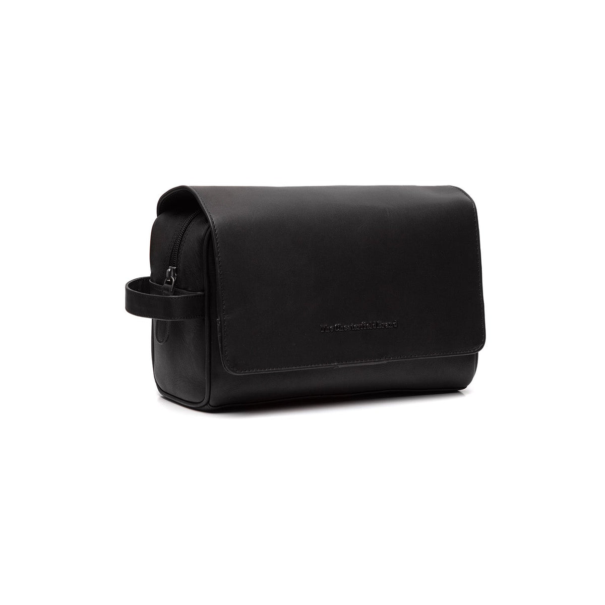 Rosario Full-Grain Leather Toiletry Bag für Damen in Classic 100% Full-Grain Leather - Vorderansicht &amp; maßgeschneiderte Silhouette | Online Kaufen