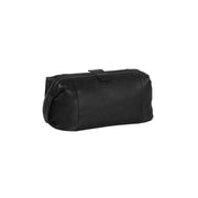 Detailansicht of Classic Collar &amp; Heavy-Duty Zipper Hardware on Vince Full-Grain Leather Toiletry Bag für Damen