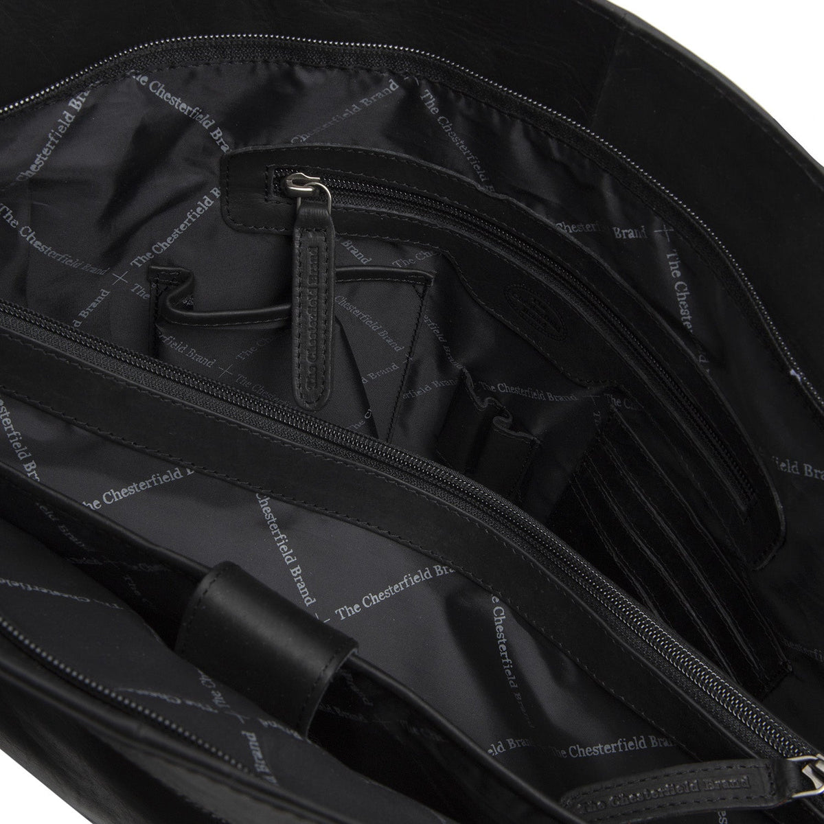 
Classic 100% Full-Grain leather Bag - Rückansicht mit verstärkten Lederträgern & handwerklichen Nähten