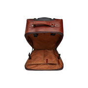 Tailored Rib Cuffs &amp; Hem Craftsmanship Construction Detail on Leather Trolley San Marino für Damen